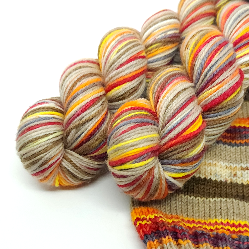 Campfire S'Mores -- Matchy Matchy Silky Sock