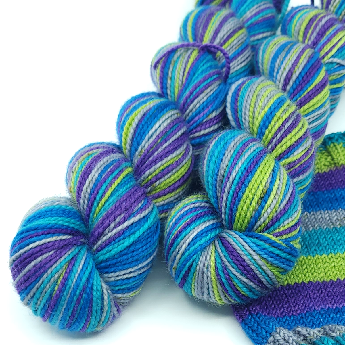Blue Ridge Beauty, Matchy Matchy Jitterbug Fingering