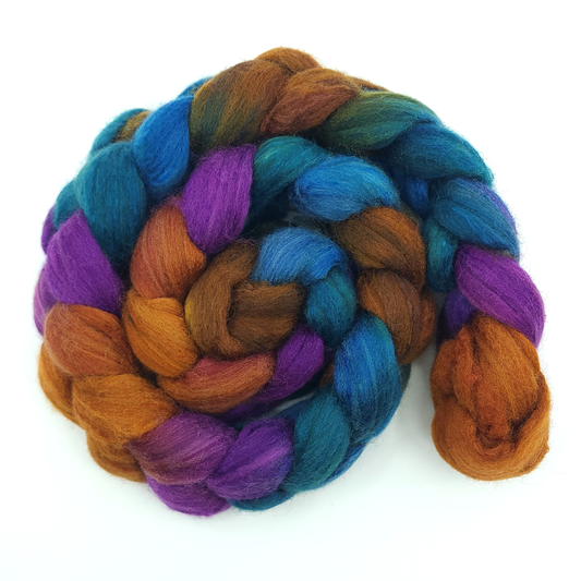 75/25 Polwarth/Silk Spinning fiber Color 25-01