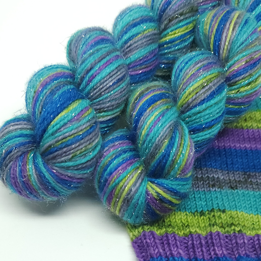 Blue Ridge Beauty -- Matchy Matchy Shiny Sock