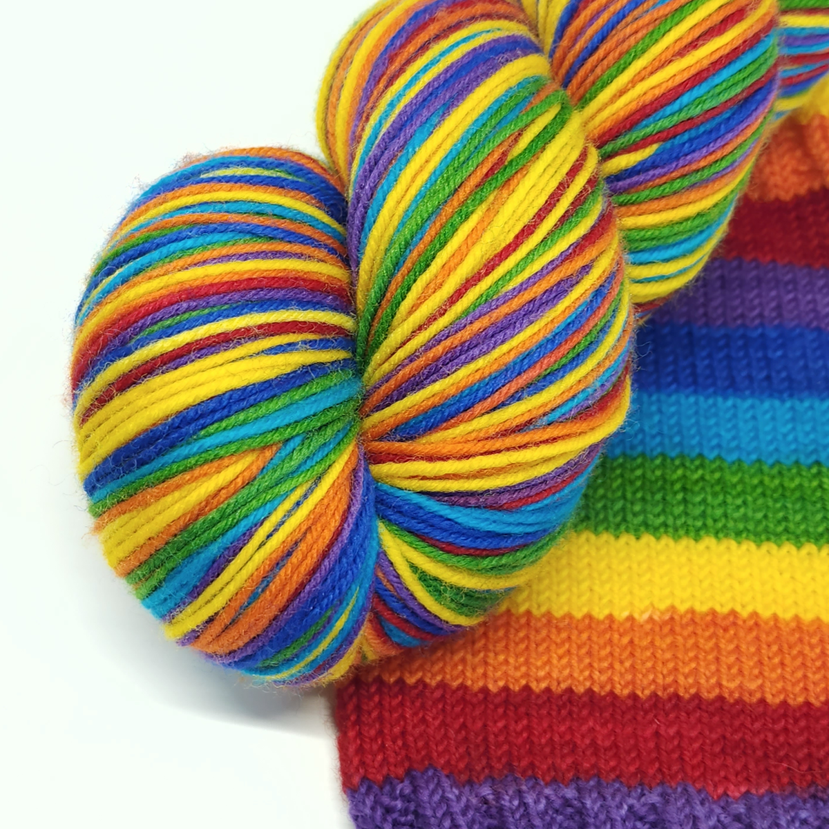 Hand dyed self striping sock yarn -- Sturdy Sock – Hinkston Handmade