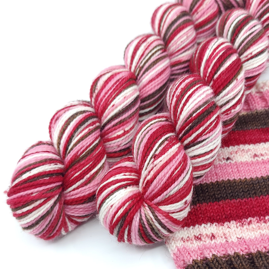 Peppermint Bark, Matchy Matchy Jitterbug Fingering