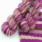 Raspberry Truffle, Matchy Matchy Jitterbug Fingering, Self Striping Yarn