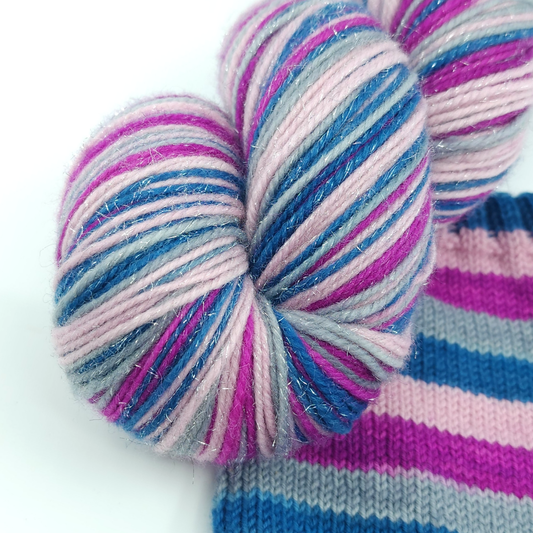 Rebound Relationship -- Shiny Sock, Self Striping Yarn