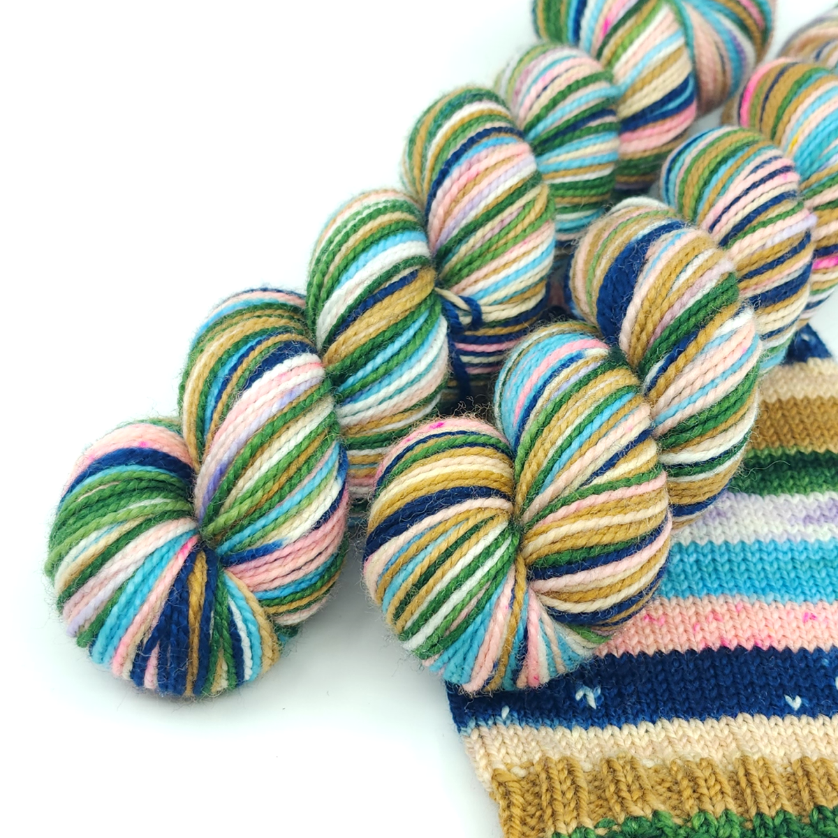 Southern Charm, Matchy Matchy Jitterbug Fingering, Self Striping Yarn