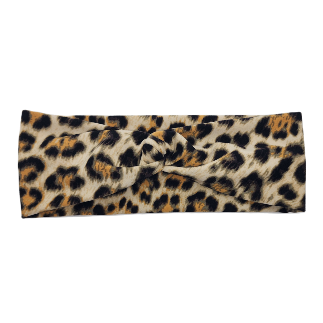 Cheetah-- Front Knot Headband