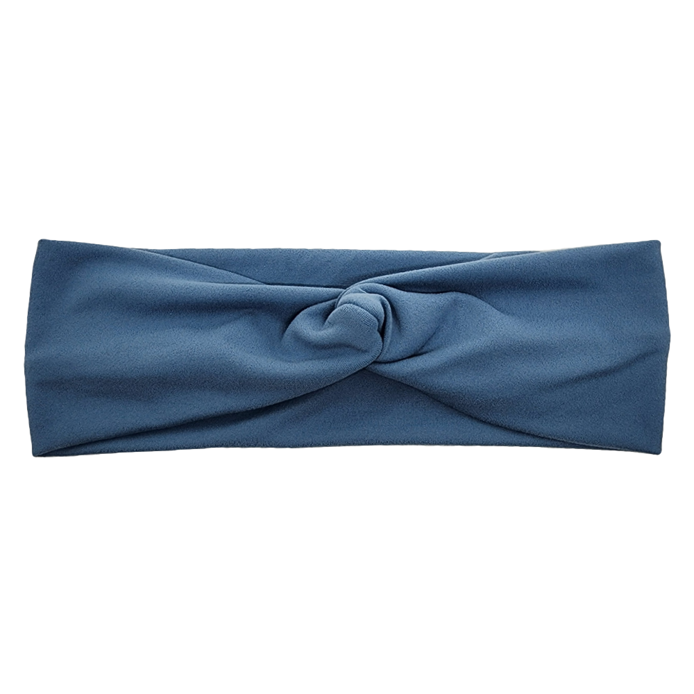 Medium Blue-- Front Knot Headband